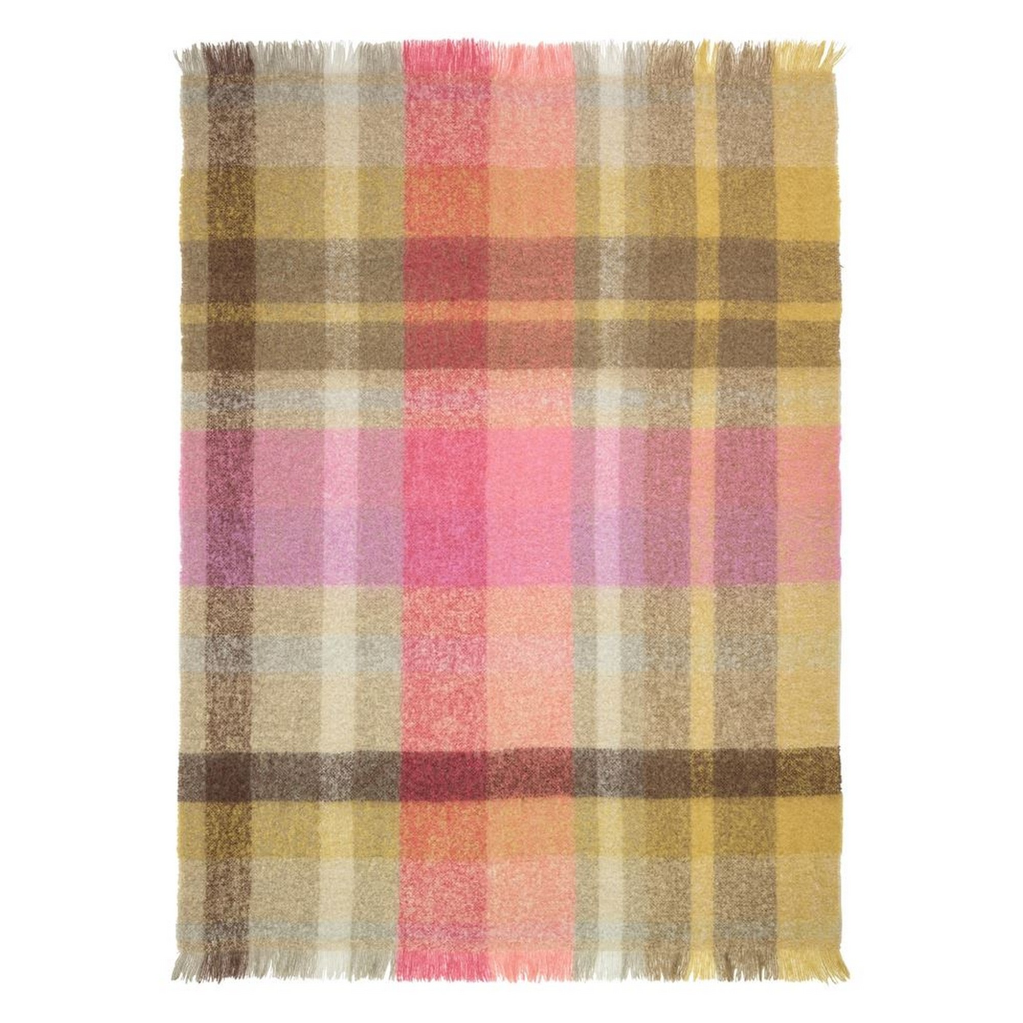 Fontaine Check Throw By Designers Guild In Sepia